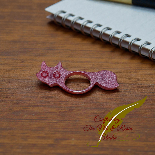 Page Holder - Deep Glitter Red Fox Thumb Holder
