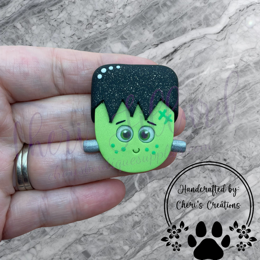 Frankie Frankenstein Polymer Clay Embellishment