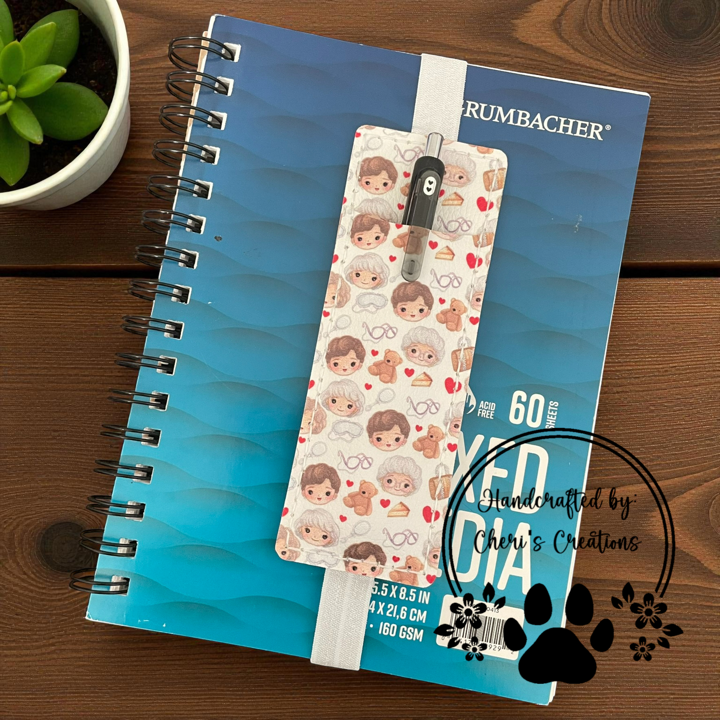 Pen Pouch - Golden Friends Journal Pen Holder