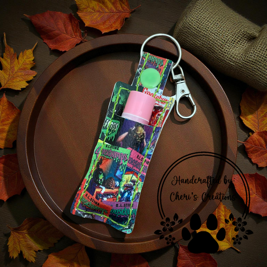 Chapstick Keychain - Spooky Stories Lip Balm Holder