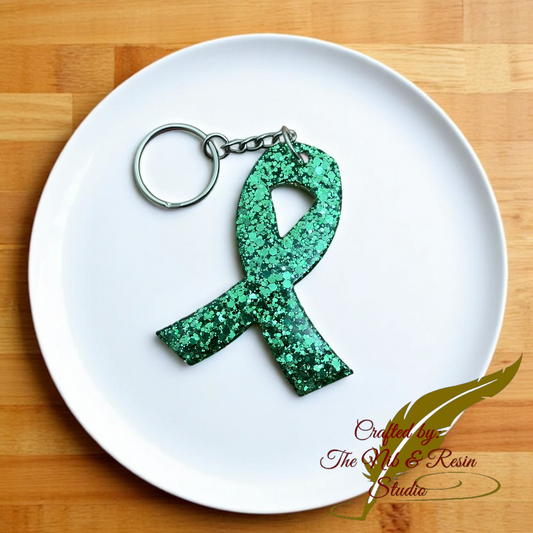 Awareness Ribbon Keychain - Green