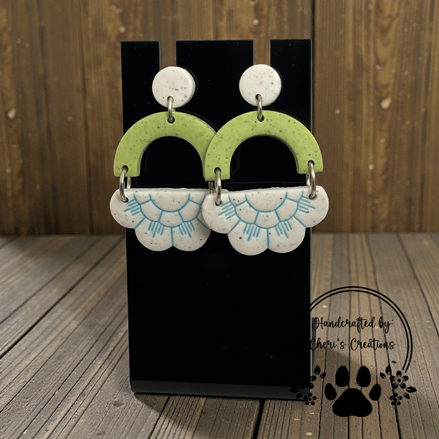 Spring Half Daisy Earrings – Mini Floral Dangles