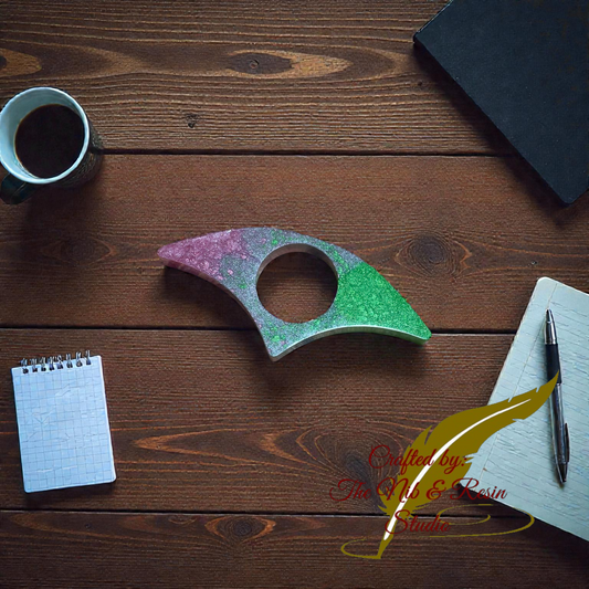 Page Holder - Red/Pink & Green Two Tone Thumb Holder