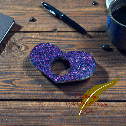 Page Holder - Purple Glitter Thumb Holder