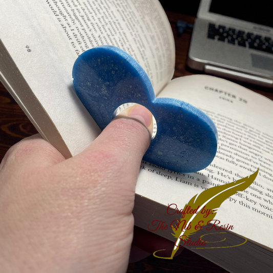 Page Holder - Pure Blue Heart Thumb Holder