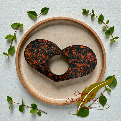 Page Holder - Orange/Red & Black Glitter Thumb Holder