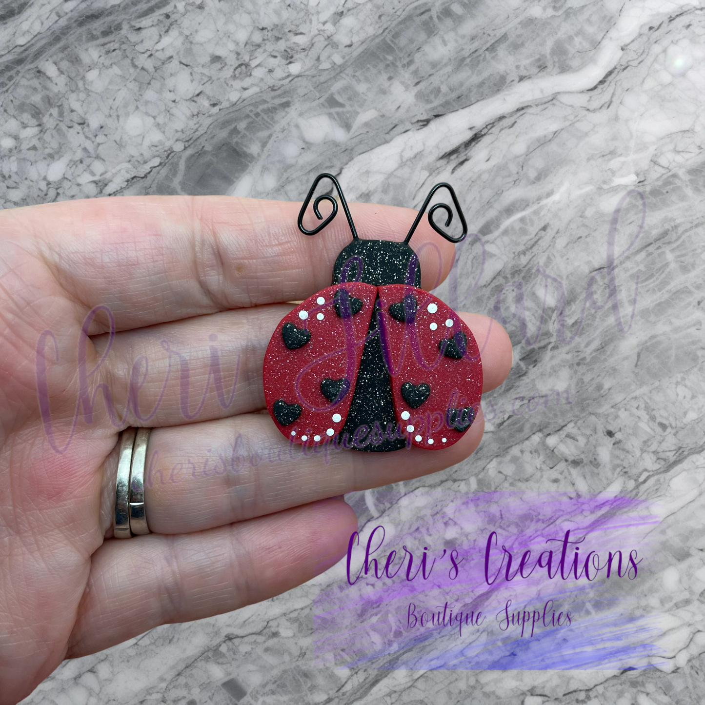 Ladybug/Polymer Clay Embellishment