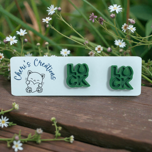 Luck Studs – Handmade Polymer Clay Earrings