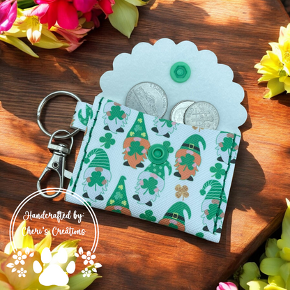 Leprechaun Gnomes Mini Keychain Wallet