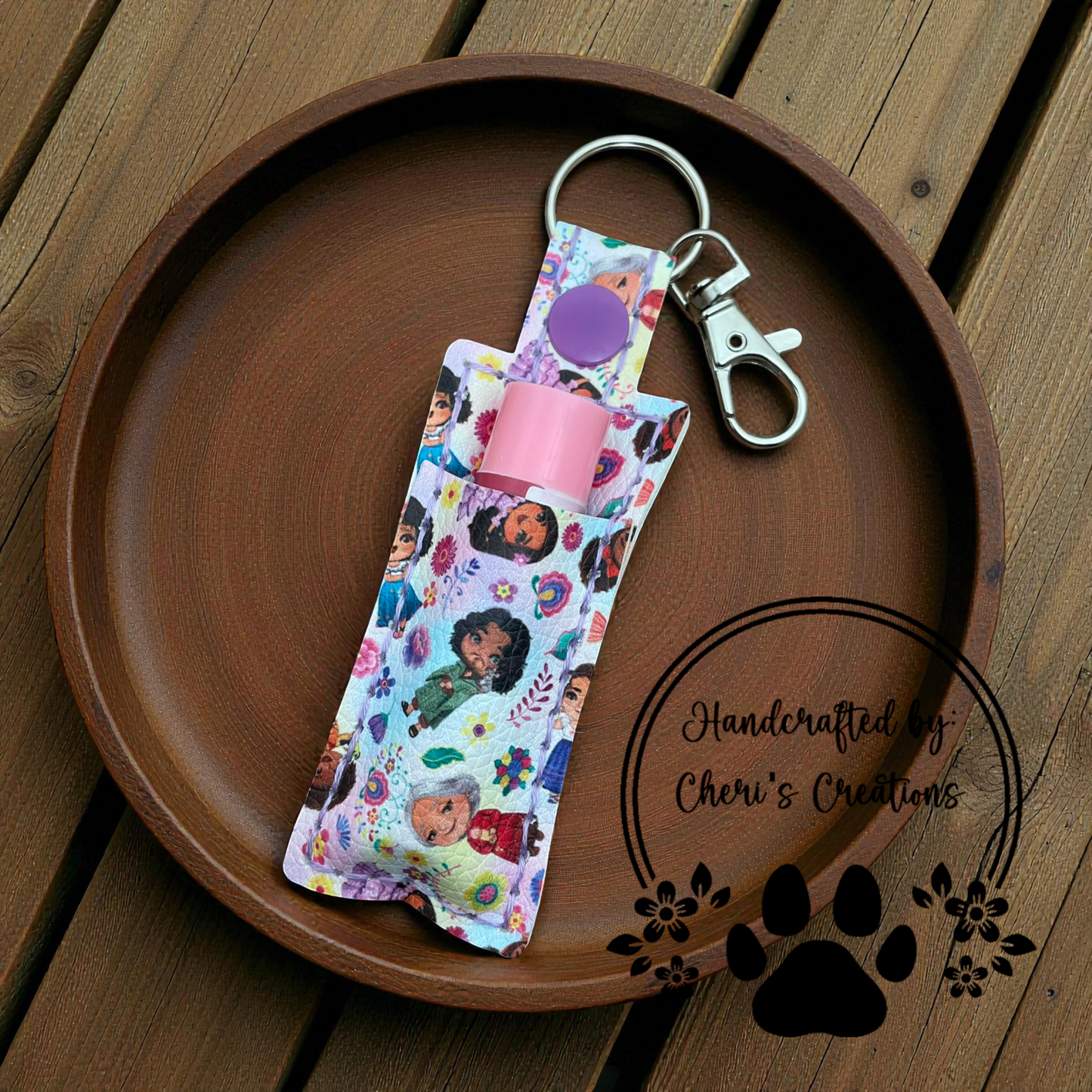 Chapstick Keychain - Magical Family Lip Balm Holder