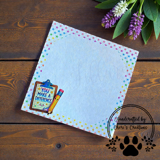 Make a Difference Memo Pad