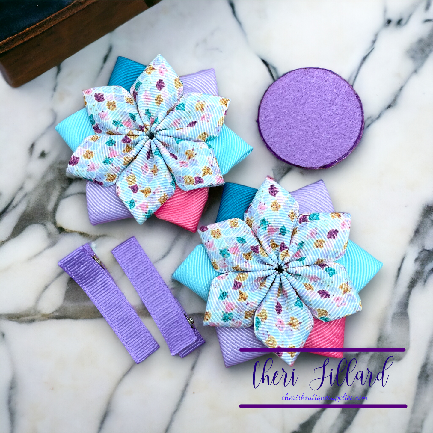 Mermaid Scales Flower Bow Kit