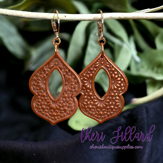 Moroccan Floral Polymer Clay Earrings