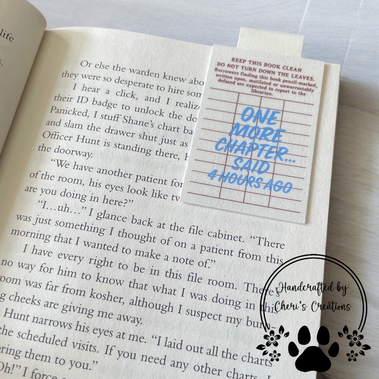 Retro Library Card Magnetic Bookmark – Vintage Book Lover Gift