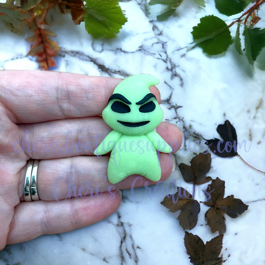 Oogie Boogie Glow in the Dark Polymer Clay Embellishment
