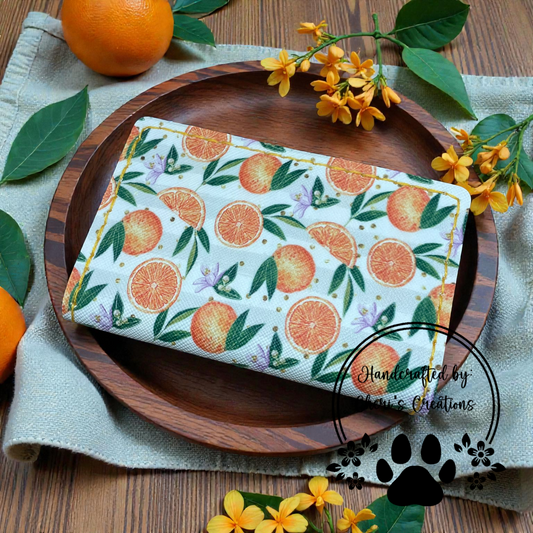 Card Wallet - Sweet Oranges Slim Pocket Wallet