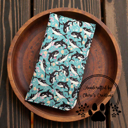Glasses Case - Floral Orcas Case for Glasses