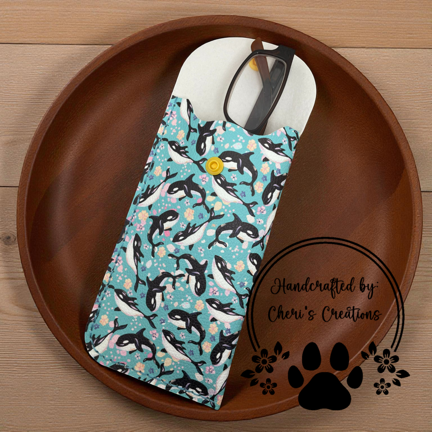 Glasses Case - Floral Orcas Case for Glasses