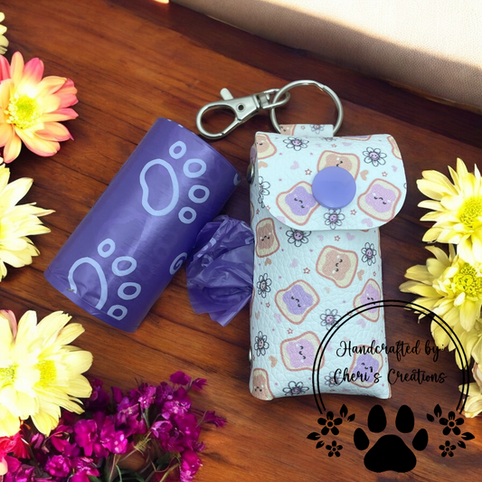 PB & J Print Doggy Poo Pouch