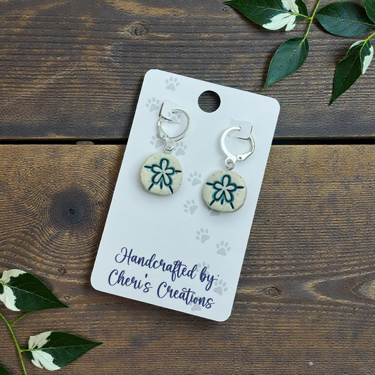 Sand Dollar Earrings – Coastal Dangle Earrings