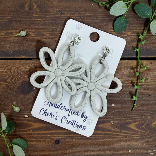 Vienna Flower Dangle Earrings – Handmade Polymer Clay Earrings