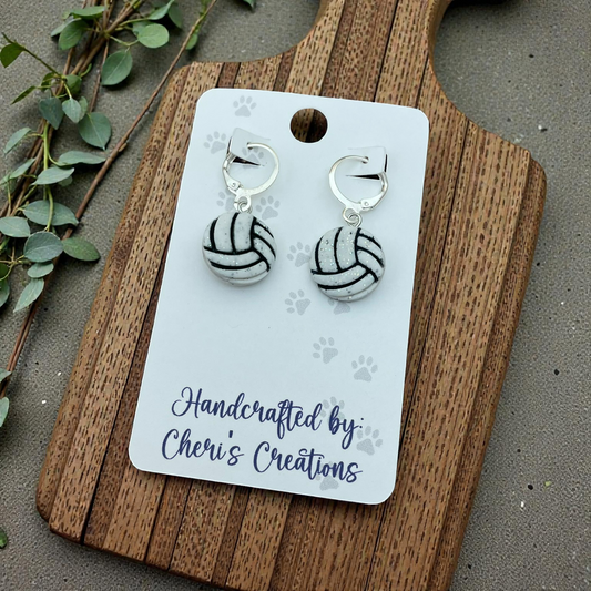 Volleyball Earrings – Sporty Mini Dangle Earrings