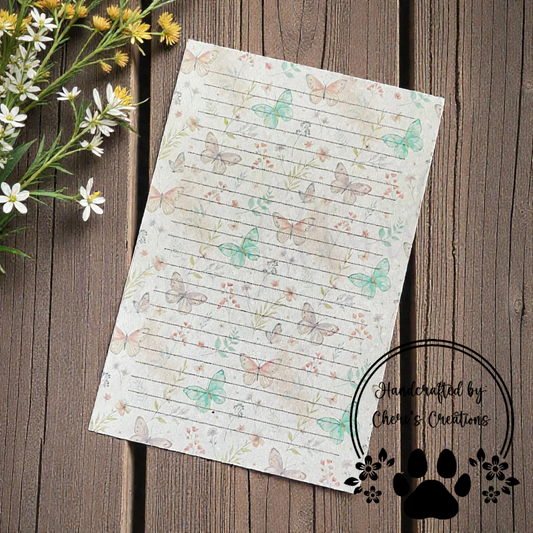 Pastel Butterflies Notepad