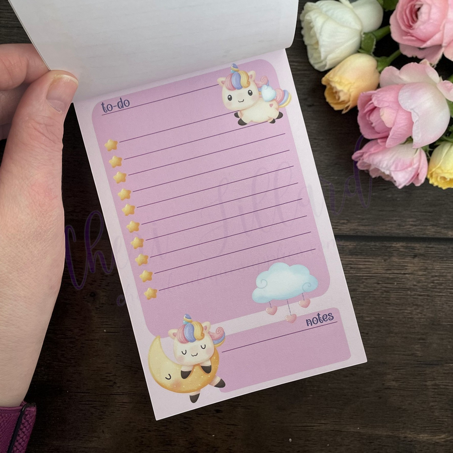 Unicorn Notepad – Pastel Unicorn Memo Pad