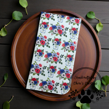 Glasses Case - Patriotic Mason Jars Case for Glasses