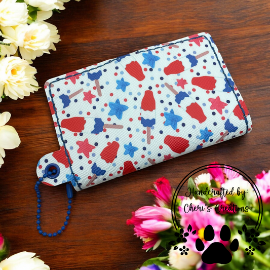 Patriotic Popsicle Coin & Card Wallet