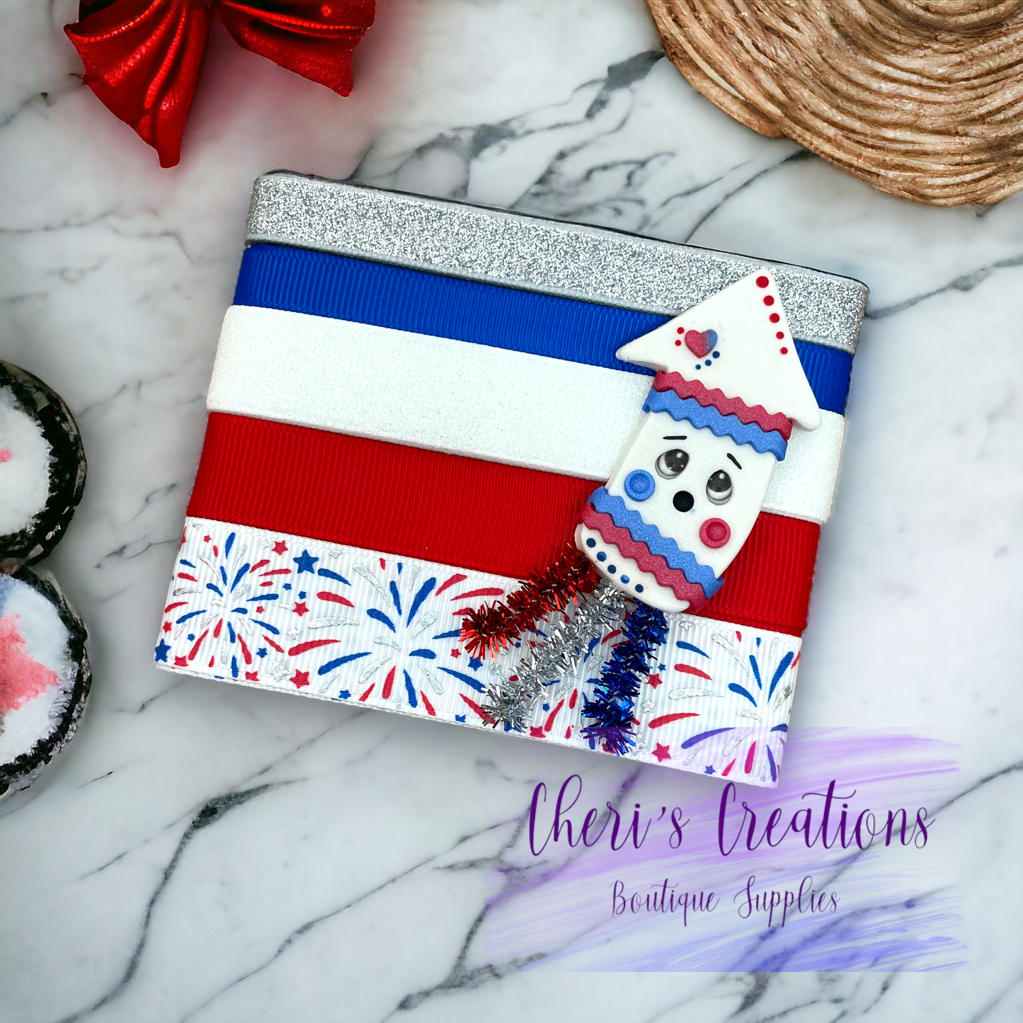 Patriotic Rocket Clay & Ribbon Kit