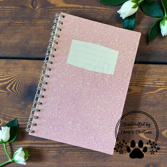 Pink Composition Style Notebook