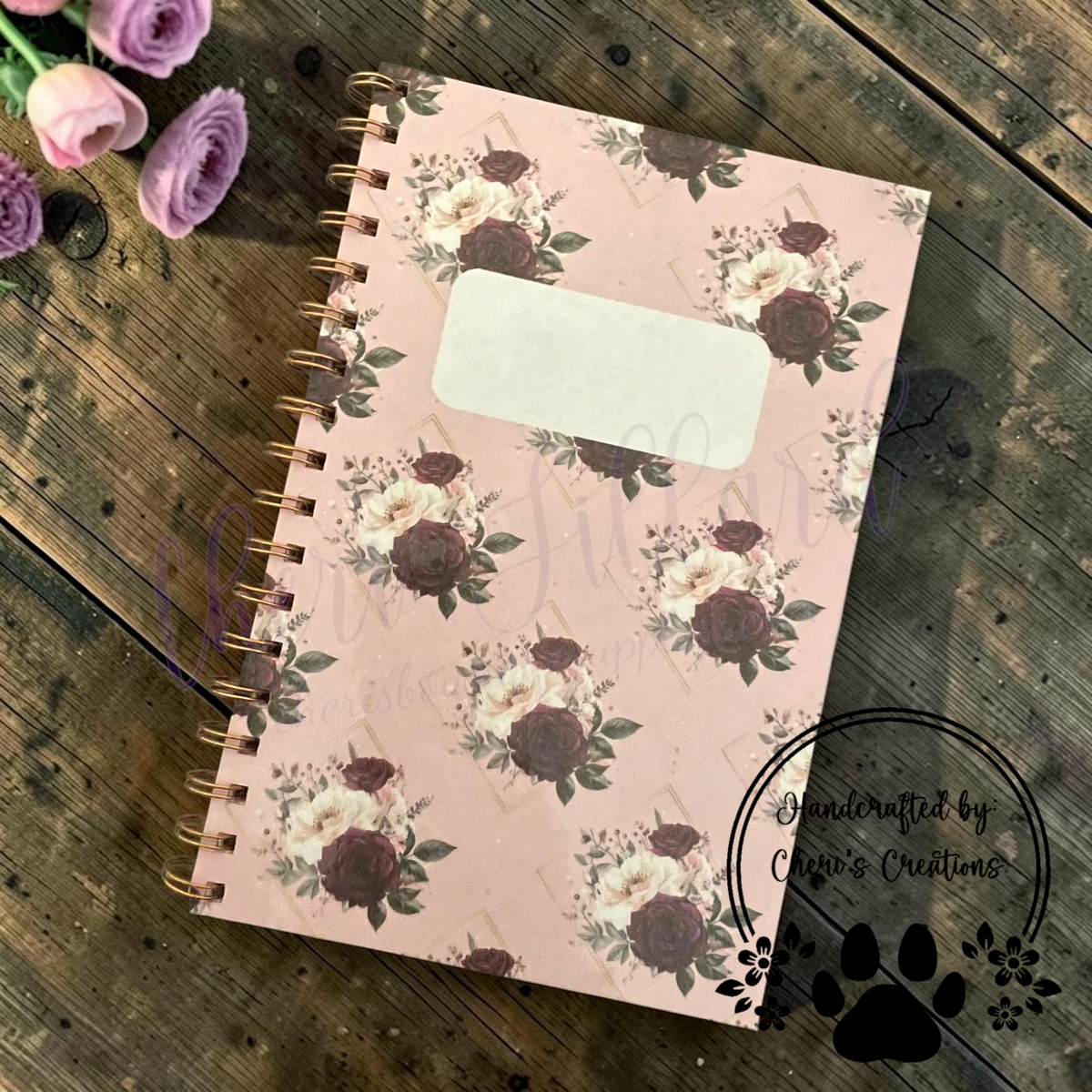 Pink Olive Luxury Spiral Notebook