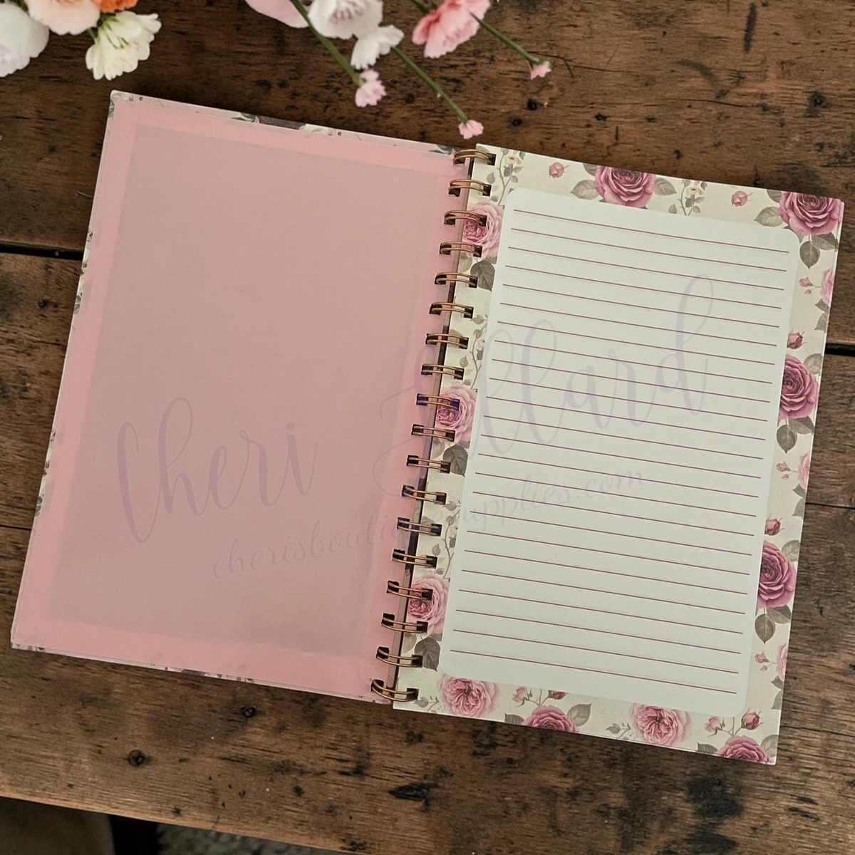 Pink Olive Luxury Spiral Notebook