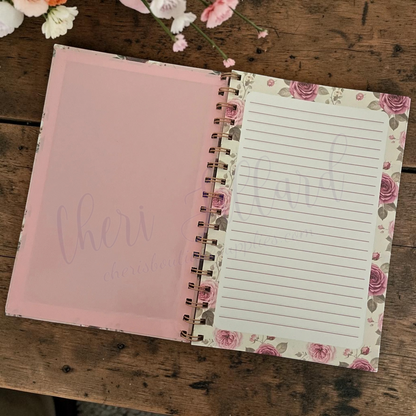 Pink Olive Luxury Spiral Notebook