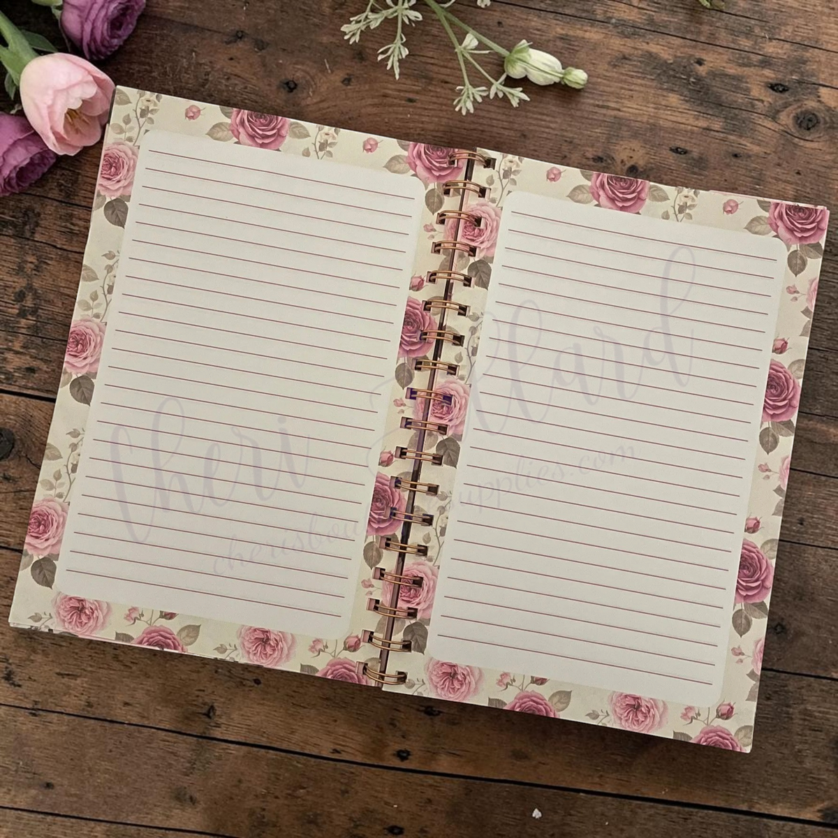 Pink Olive Luxury Spiral Notebook