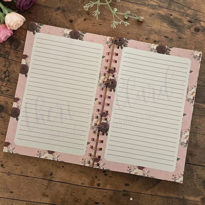 Pink Olive Luxury Spiral Notebook