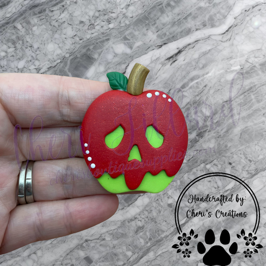 Poison Apple Polymer Clay Embellishment