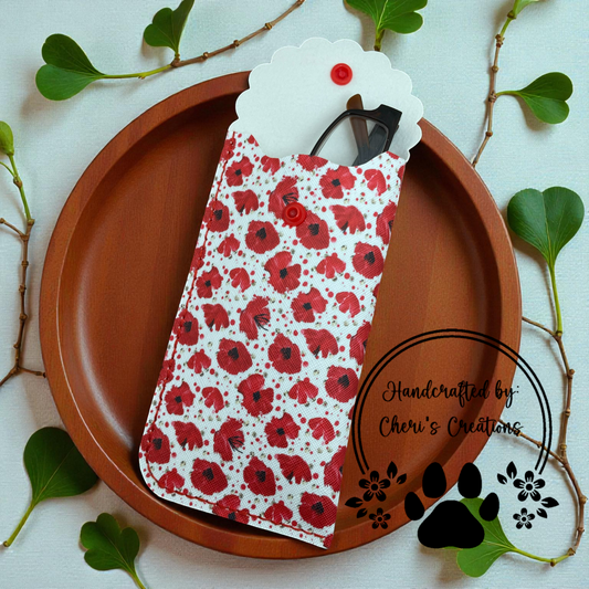 Glasses Case - Poppies Case for Glasses