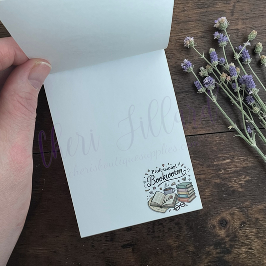 Bookworm Mini Notepad – Cute Reading Memo Pad