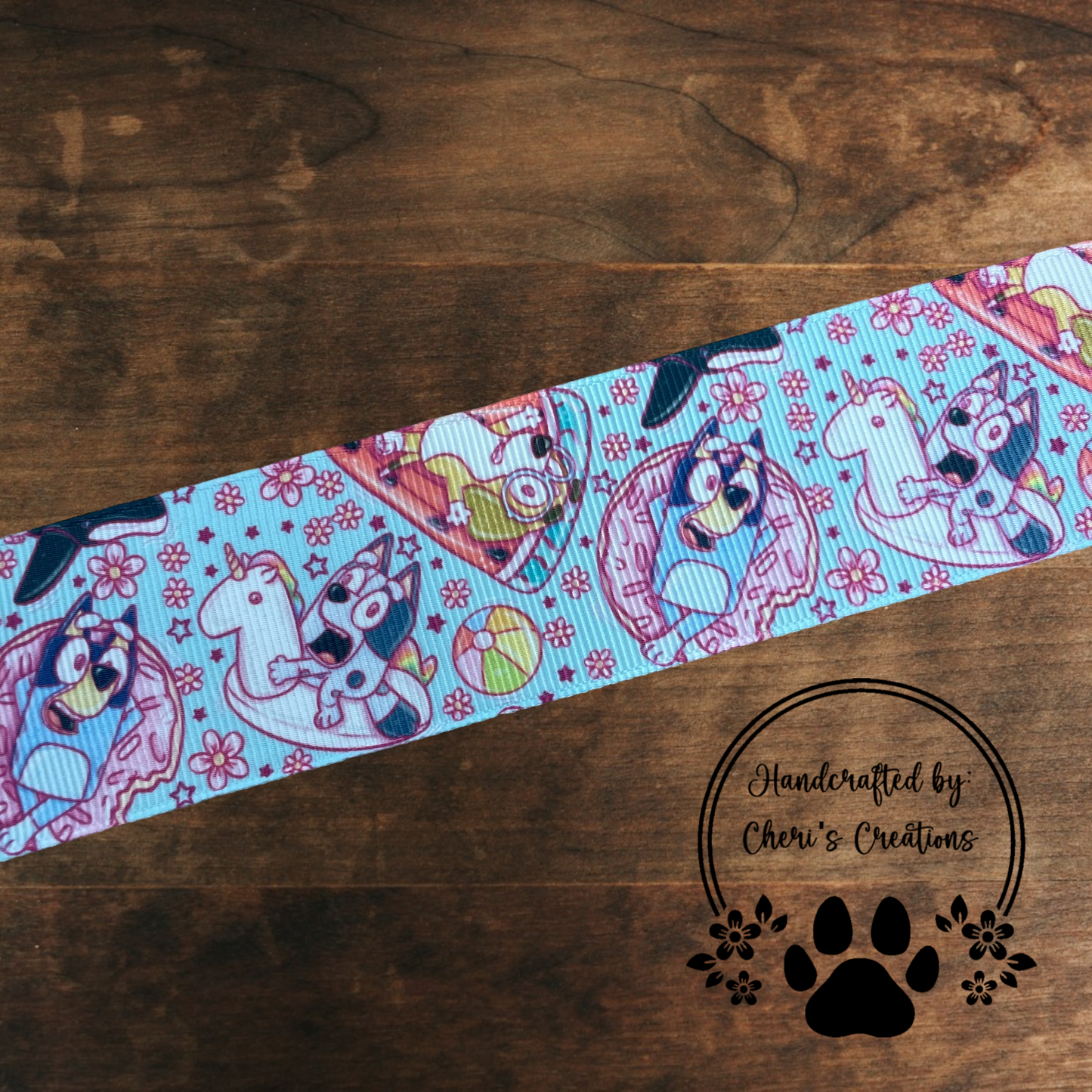 Pool Party Pals Grosgrain Ribbon – 5/8", 7/8", 1.5" | Summer Ribbon for Hair Bows & Crafts