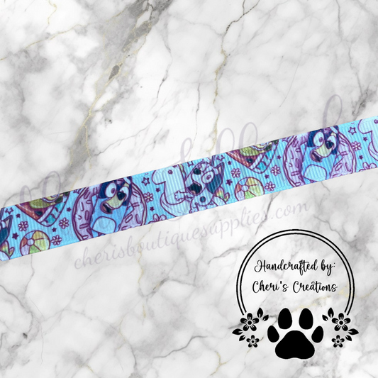 Pool Party Pals Grosgrain Ribbon – 5/8", 7/8", 1.5" | Summer Ribbon for Hair Bows & Crafts