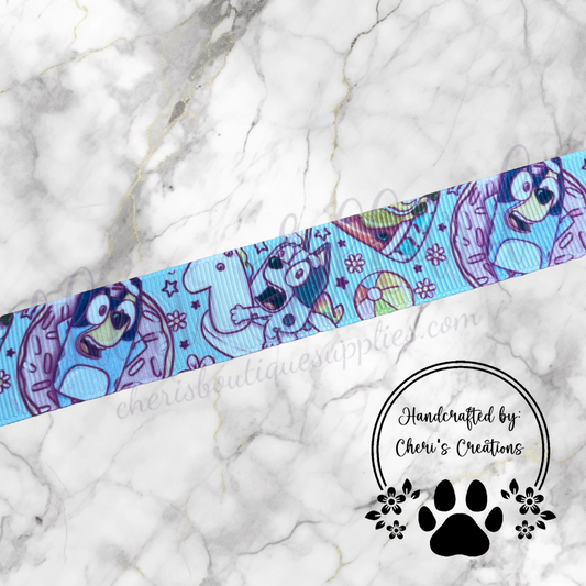 Pool Party Pals Grosgrain Ribbon – 5/8", 7/8", 1.5" | Summer Ribbon for Hair Bows & Crafts