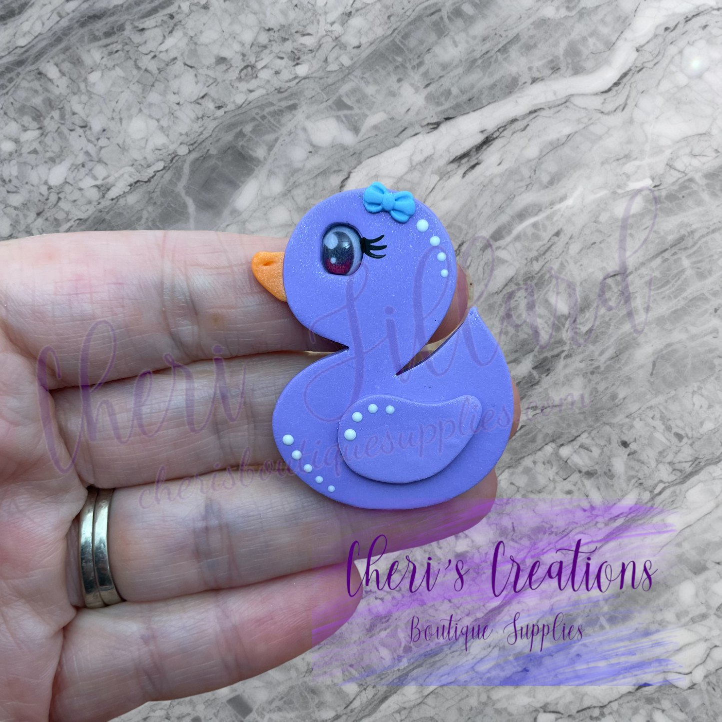 Rubber Ducky Polymer Clay Embellishment