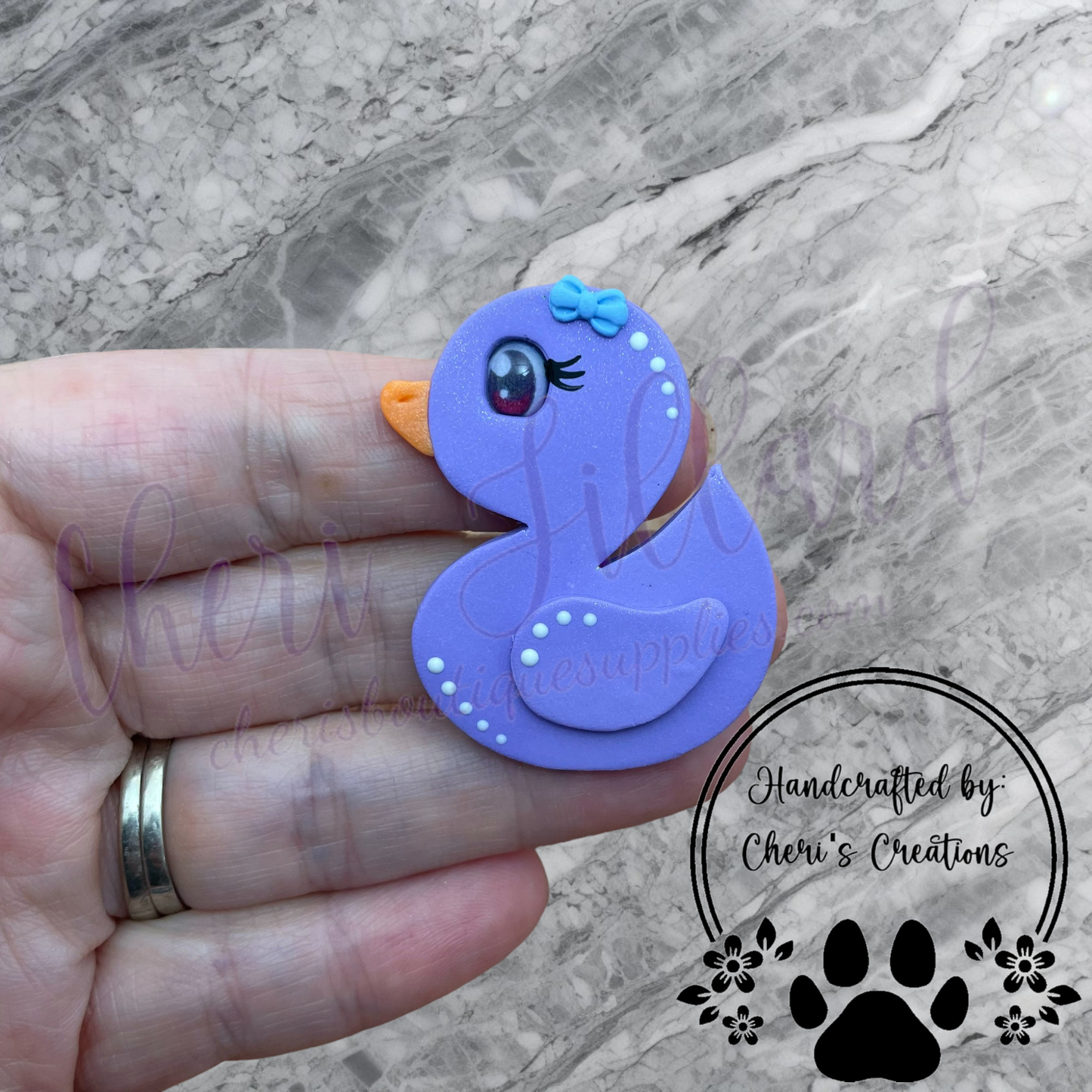 Rubber Ducky Polymer Clay Embellishment