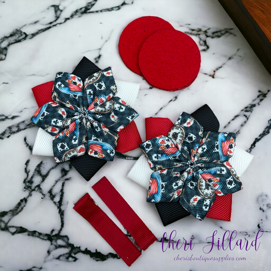 Queen of Hearts Flower Bow Kit