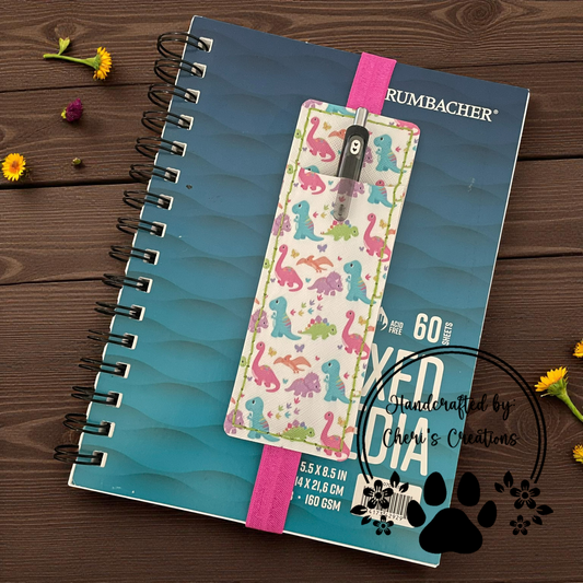 Pen Pouch - Rainbow Dinosaurs Journal Pen Holder