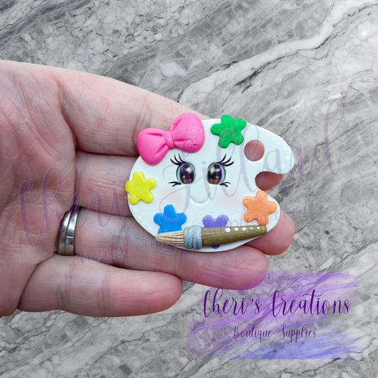 Artist Palette Polymer Clay Embellishment