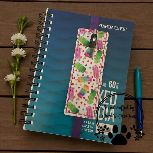 Pen Pouch - Rainbow Popsicles Journal Pen Holder