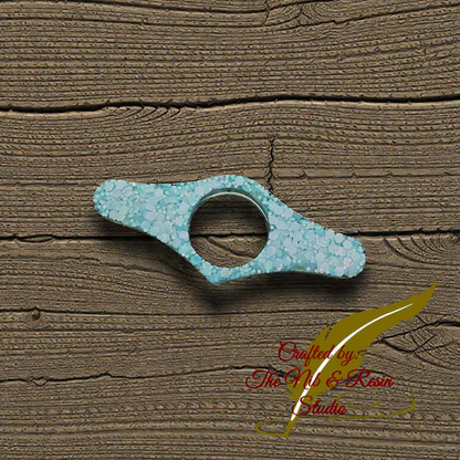 Page Holder - Ice Blue Glitter Small Propeller Thumb Holder